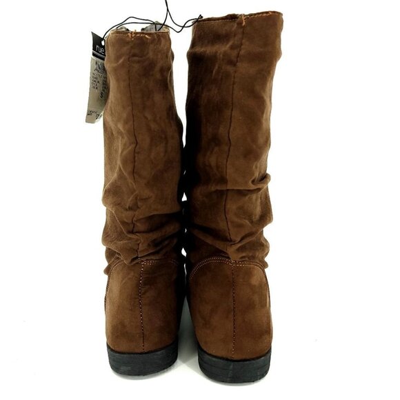 Rue 21 Size 6/7 Brown Vegan Pull on Boot NWT - Picture 4 of 9